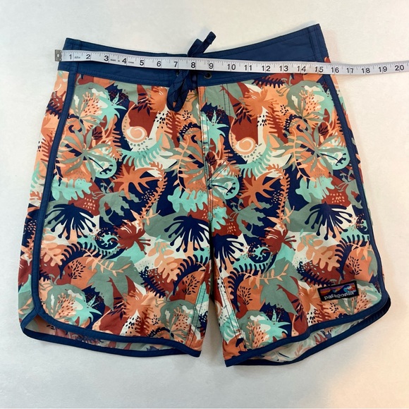 Patagonia Mens Scallop Hem Stretch Wavefarer Board Shorts Size 29 Multicolor - Picture 7 of 11